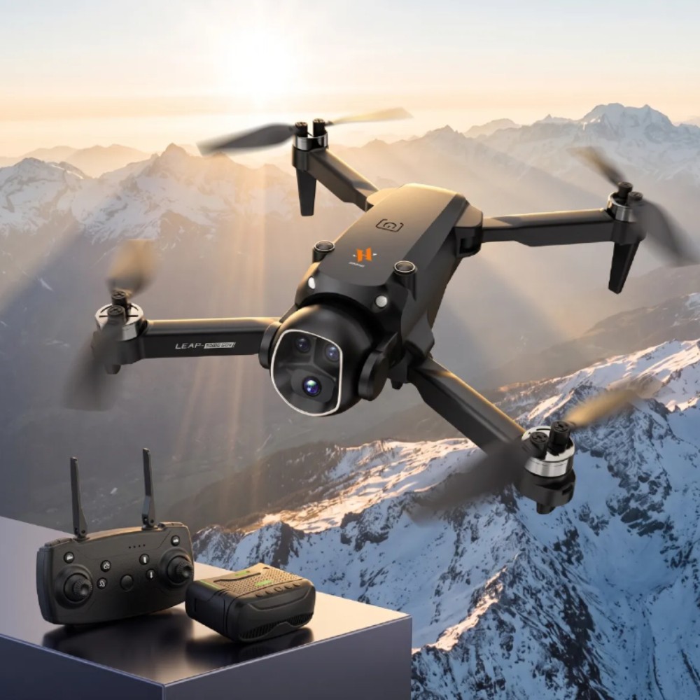 6K Foldable Drone with VR Goggles Dual Battery Brushless Motor 360° Flip FPV
