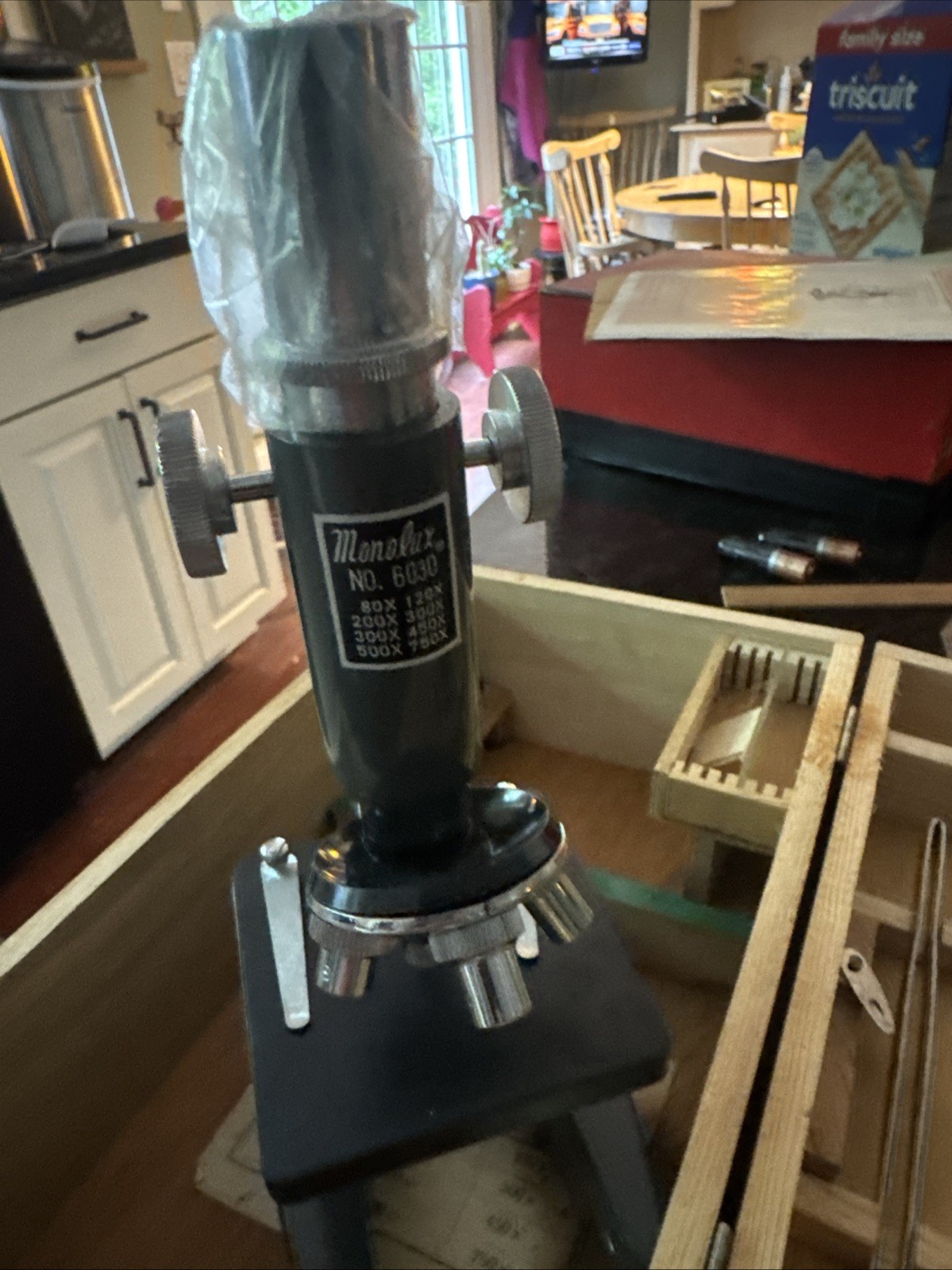 Vintage Monolux Microscope