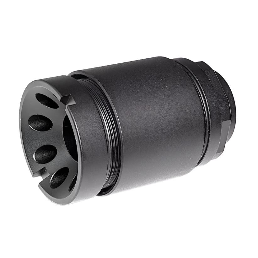 3 PCS 9mm Linear Comp Set Steel Black Oxide 1/2x28 TPI Thread 1.71" Muzzle Brake