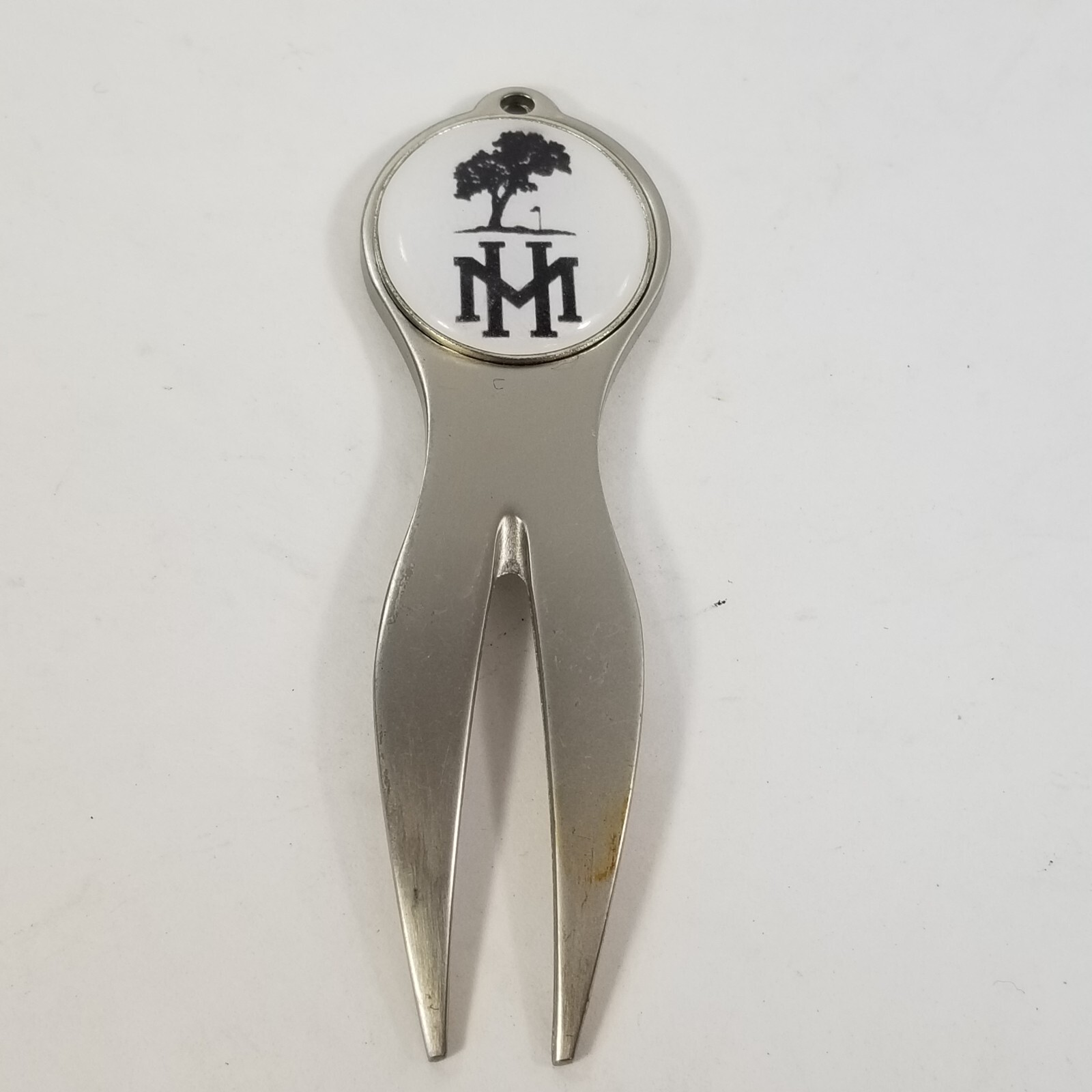 Highland Meadows Divot Tool Vintage Country Club Metal Golf Magnetic Ball Marker