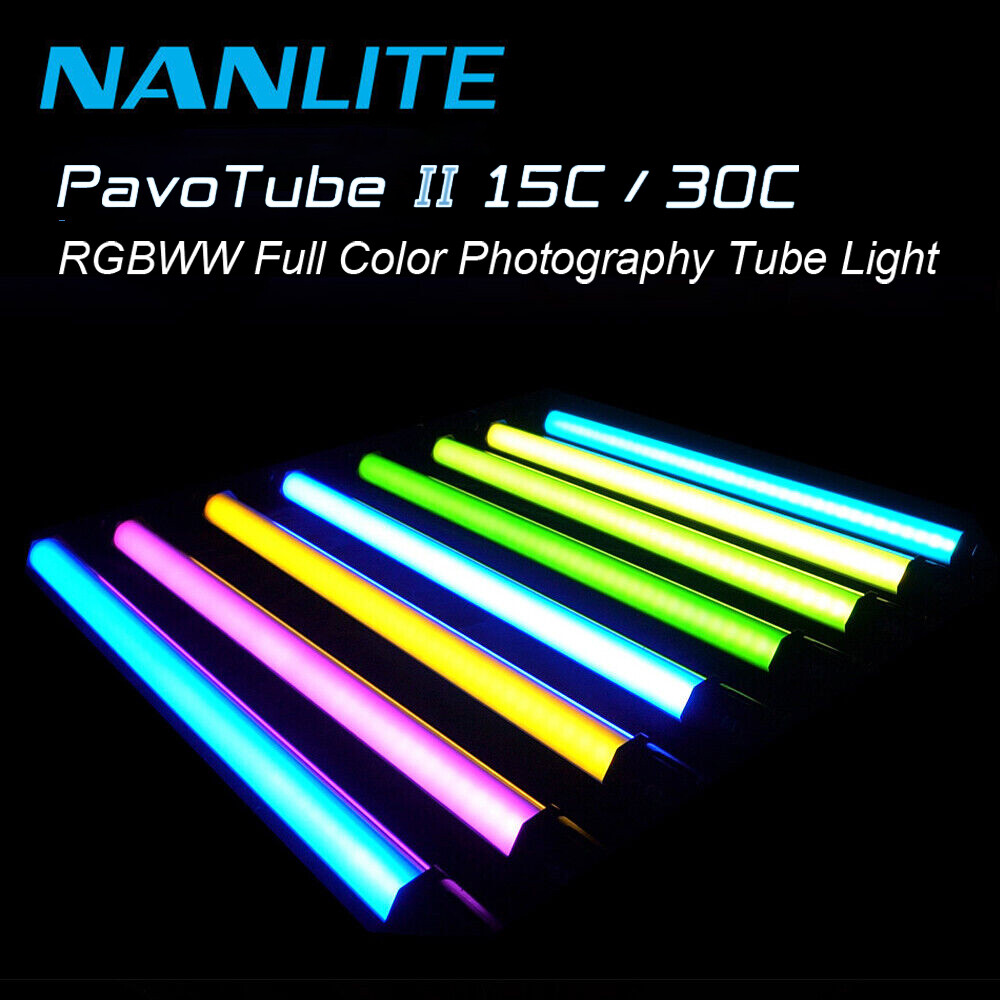Nanlite PavoTube II 15C/30C LED Tube Light RGB Color Handheld Photography Lights