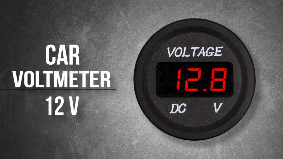 DC 12V Red LED Panel Digital Voltage Meter Display Voltmeter Car Motorcycle Boat