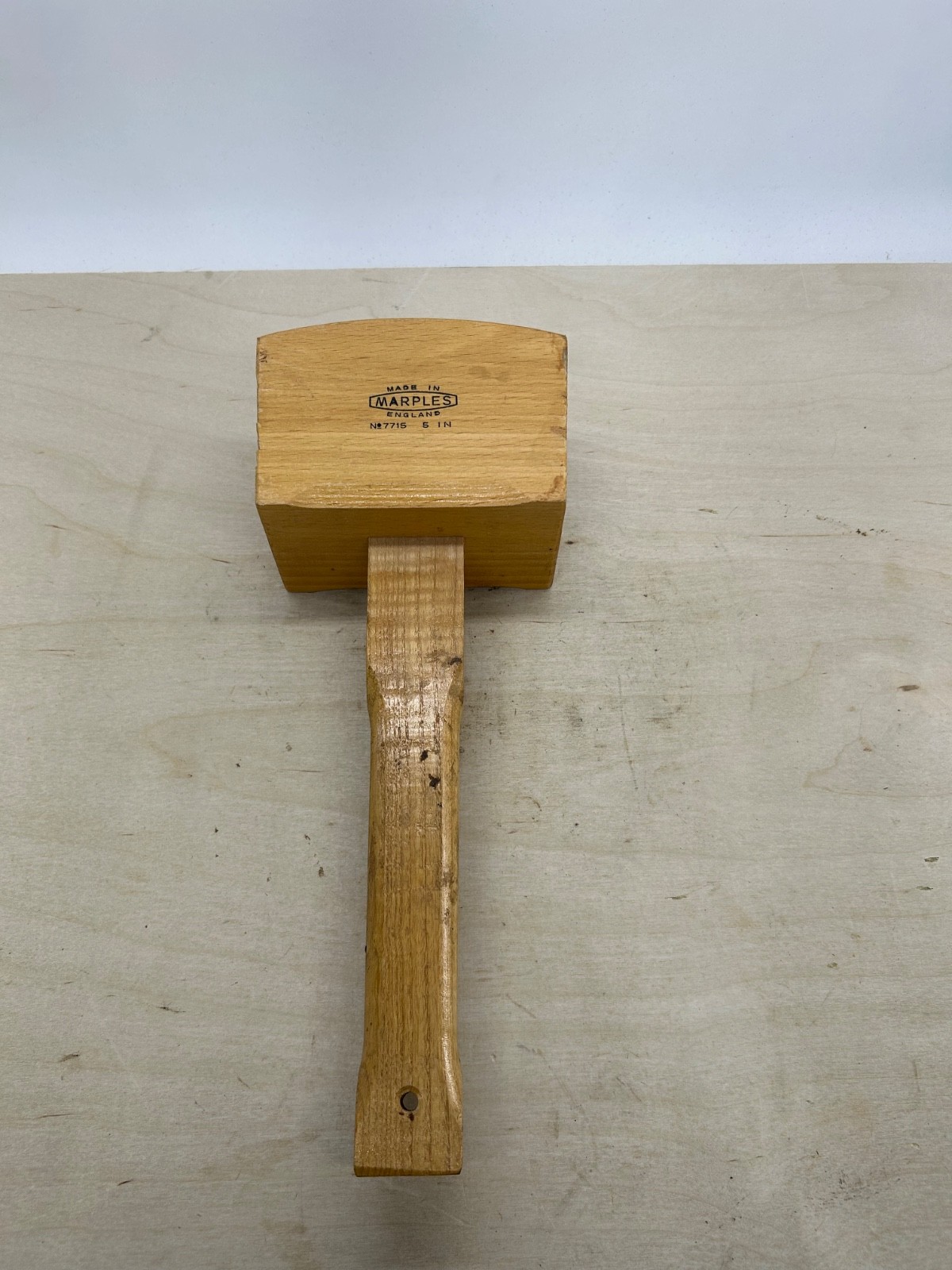 Marples England NO 7715 5"Beech wood mallet carpenters (6836)