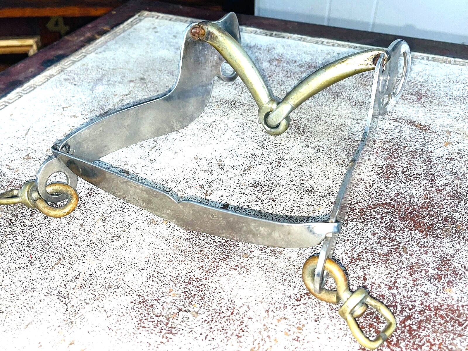 Vintage Snaffle Bit with Slobber Bar