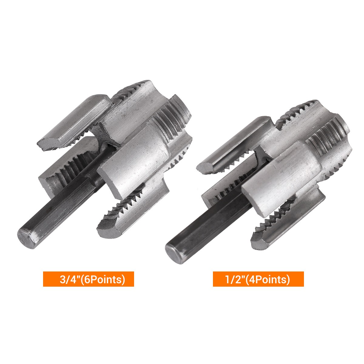 2Pack Integrated Internal & External Pipe Threading-Tool, PVC Pipe Threader Kit