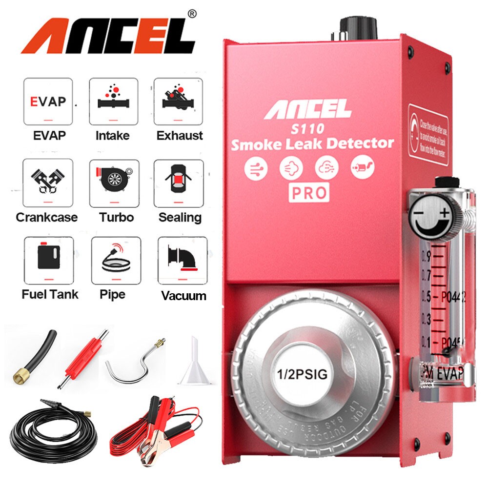 ANCEL S110 Pro Auto EVAP Smoke Machine Diagnostic Vacuum Leak Detection Tester
