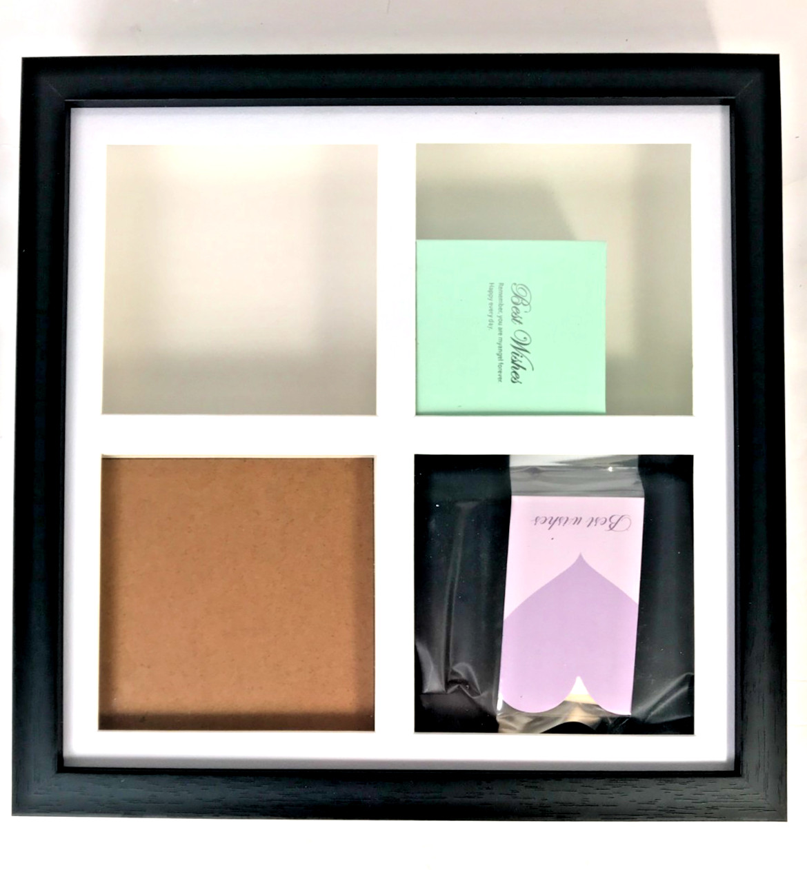 Amara Memira Pet Baby Memorial Shadow Box Clay Paw Hand Print 12x12x1.5 Inches