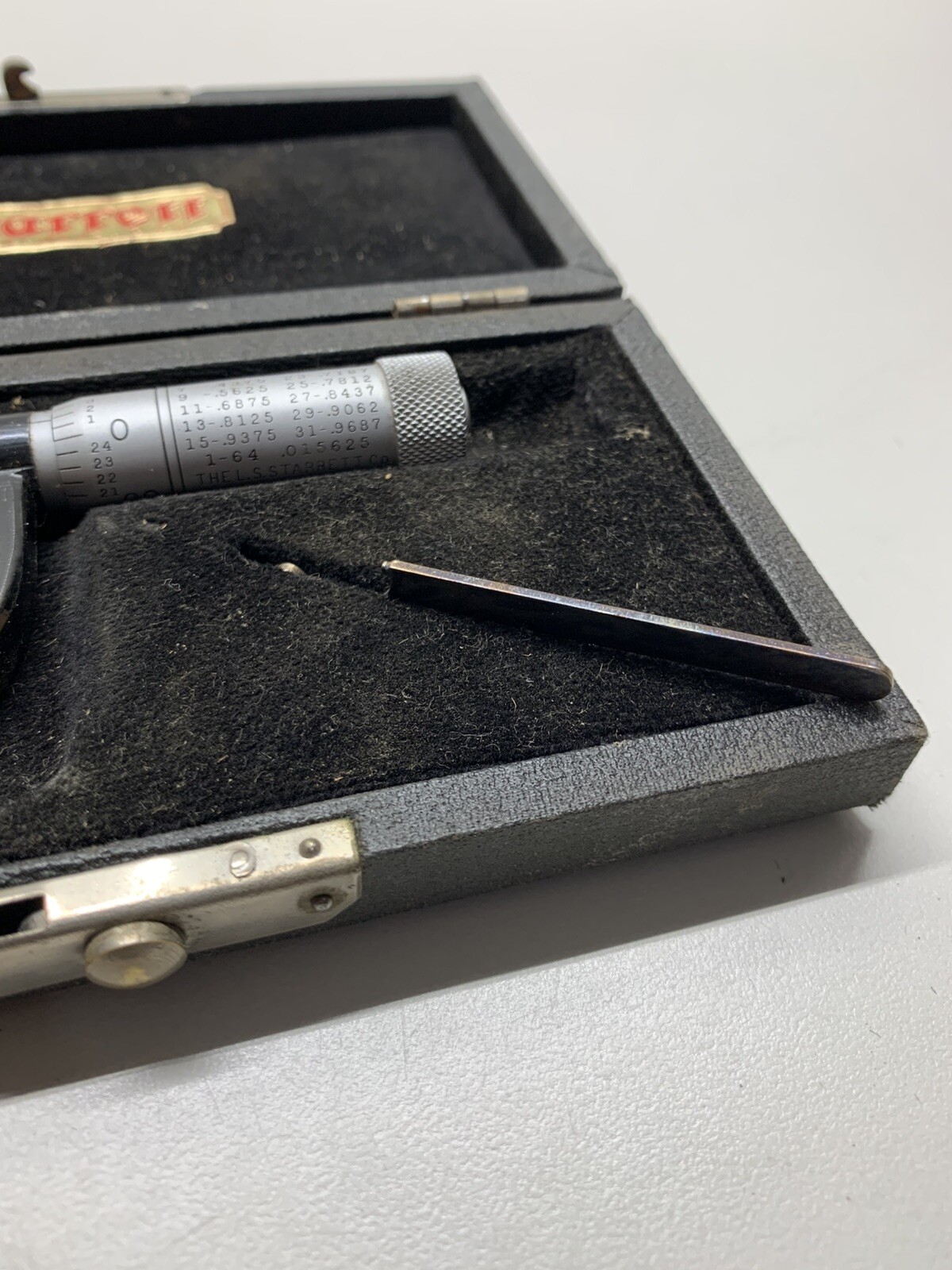 Vintage Starrett Micrometer No 211-1” Inch