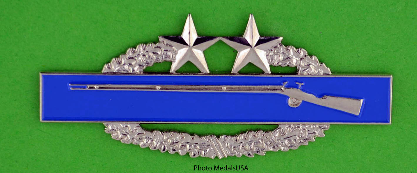 Combat Infantry Badge 3rd Award bright finish CIB