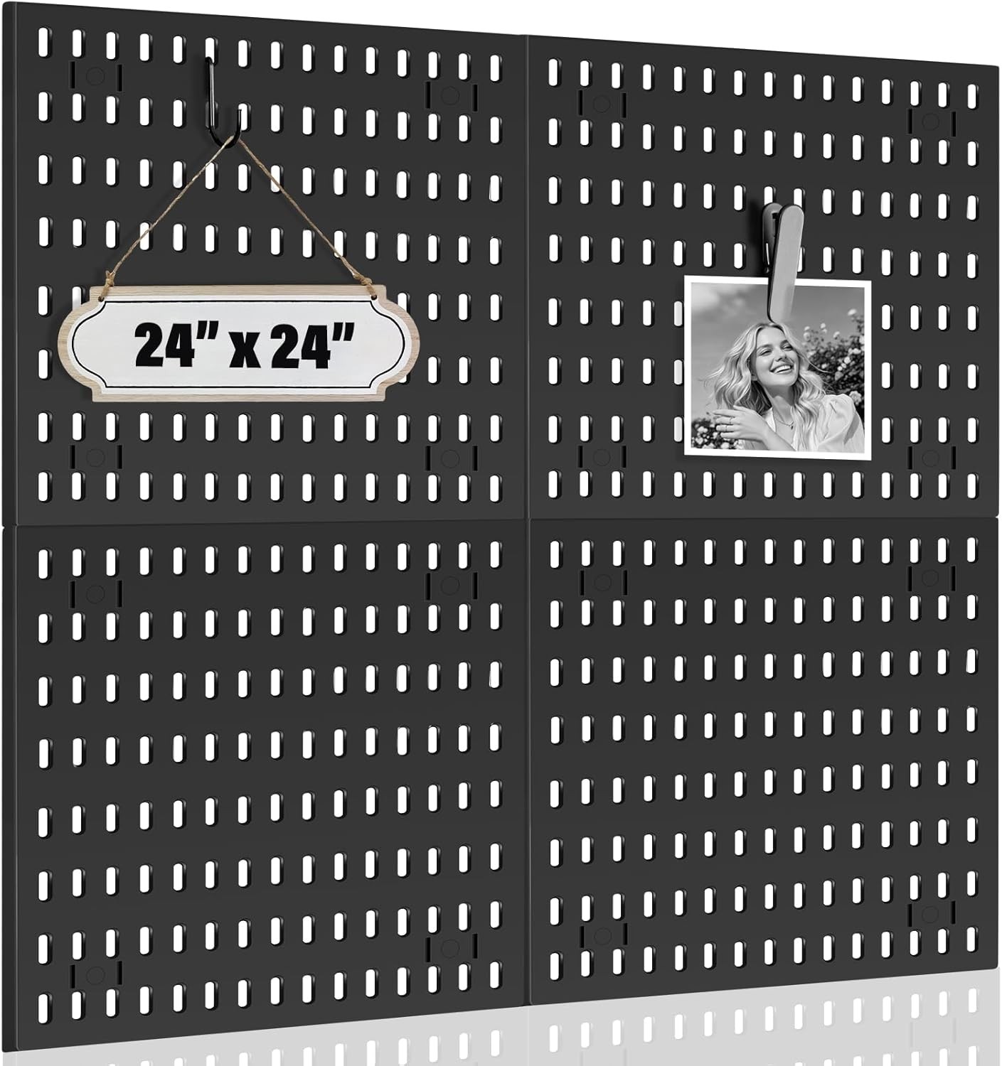 4 Pack Pegboard Shelves Wall Organizer Peg Board Shelf Brackets for Home Office