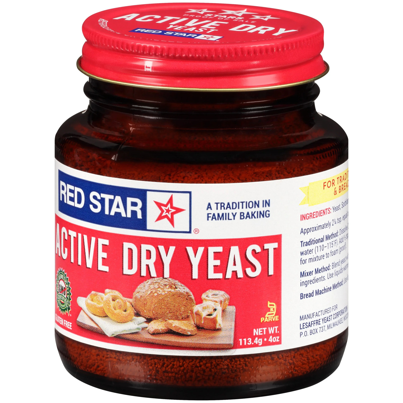 Active Dry Yeast Baking Ingredient Jar