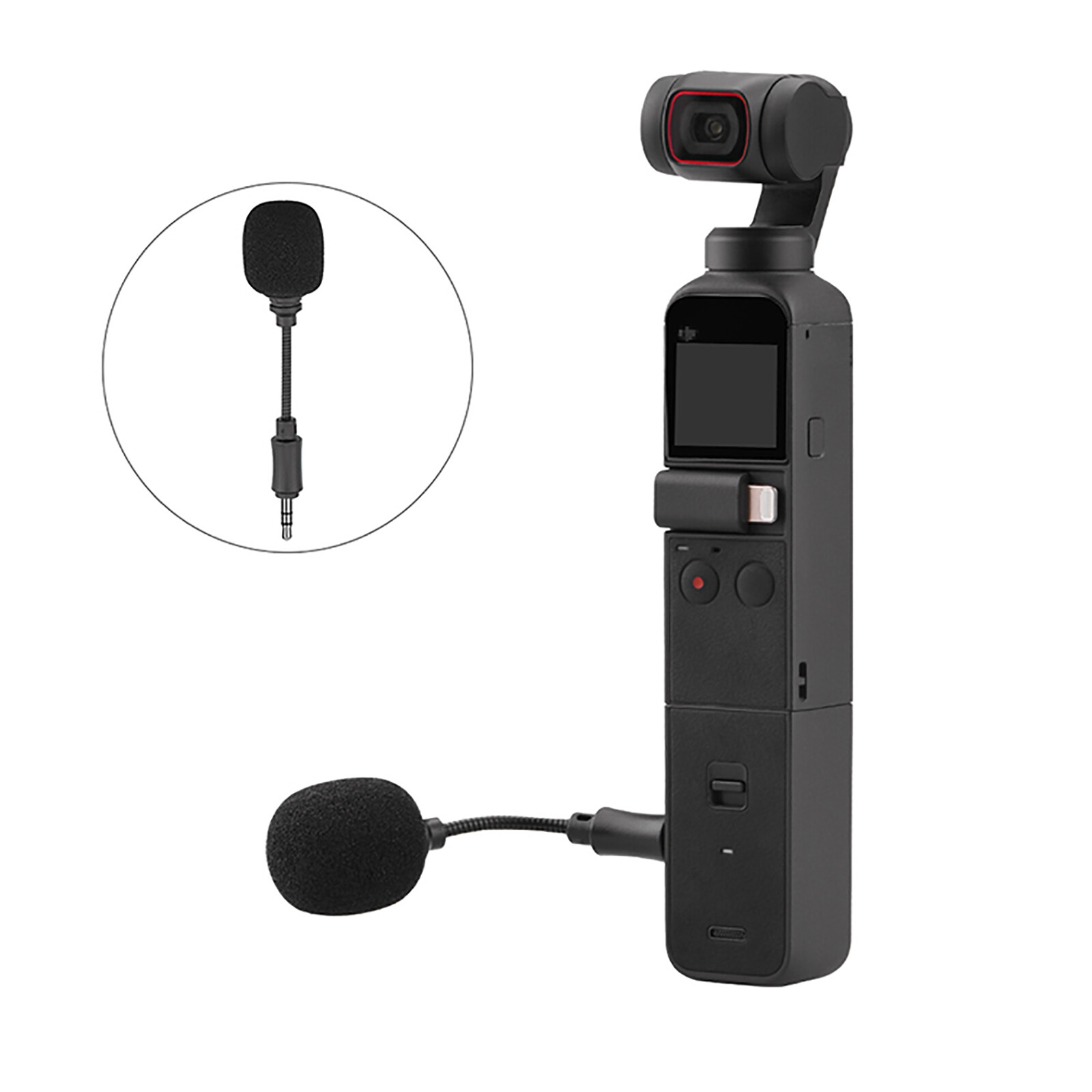 For DJI OSMO POCKET 2 Do-It-All Handheld Gimbal Camera 3.5mm Camera Microphone