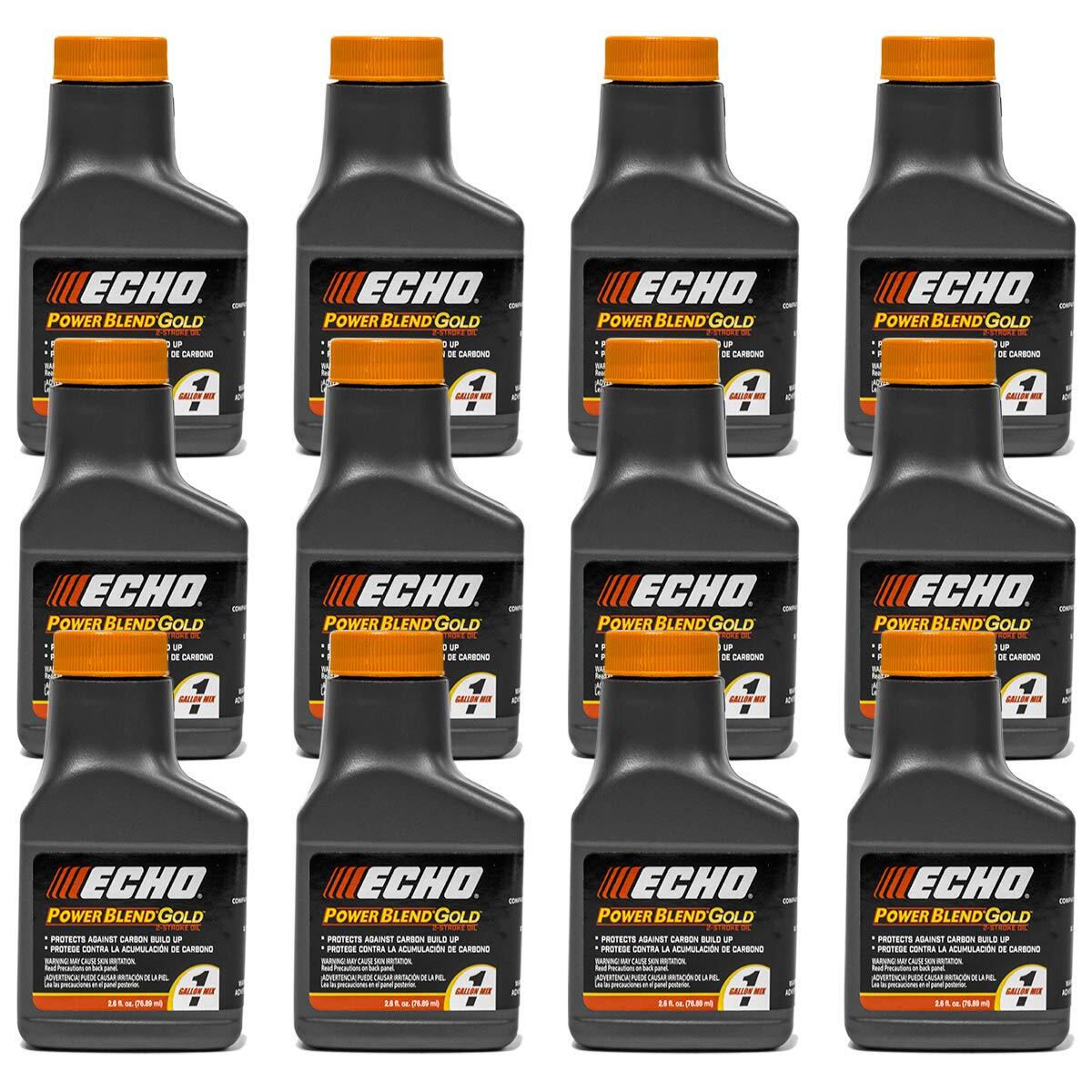 Echo Power Blend Oil Mix 12 Pack 50 1 Gallon 2.6oz Bottles Genuine OEM