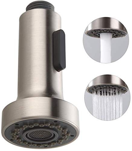 HOMELODY Pull Down Faucet Replacement, 2 Functions Sprayer Brushed Nickel