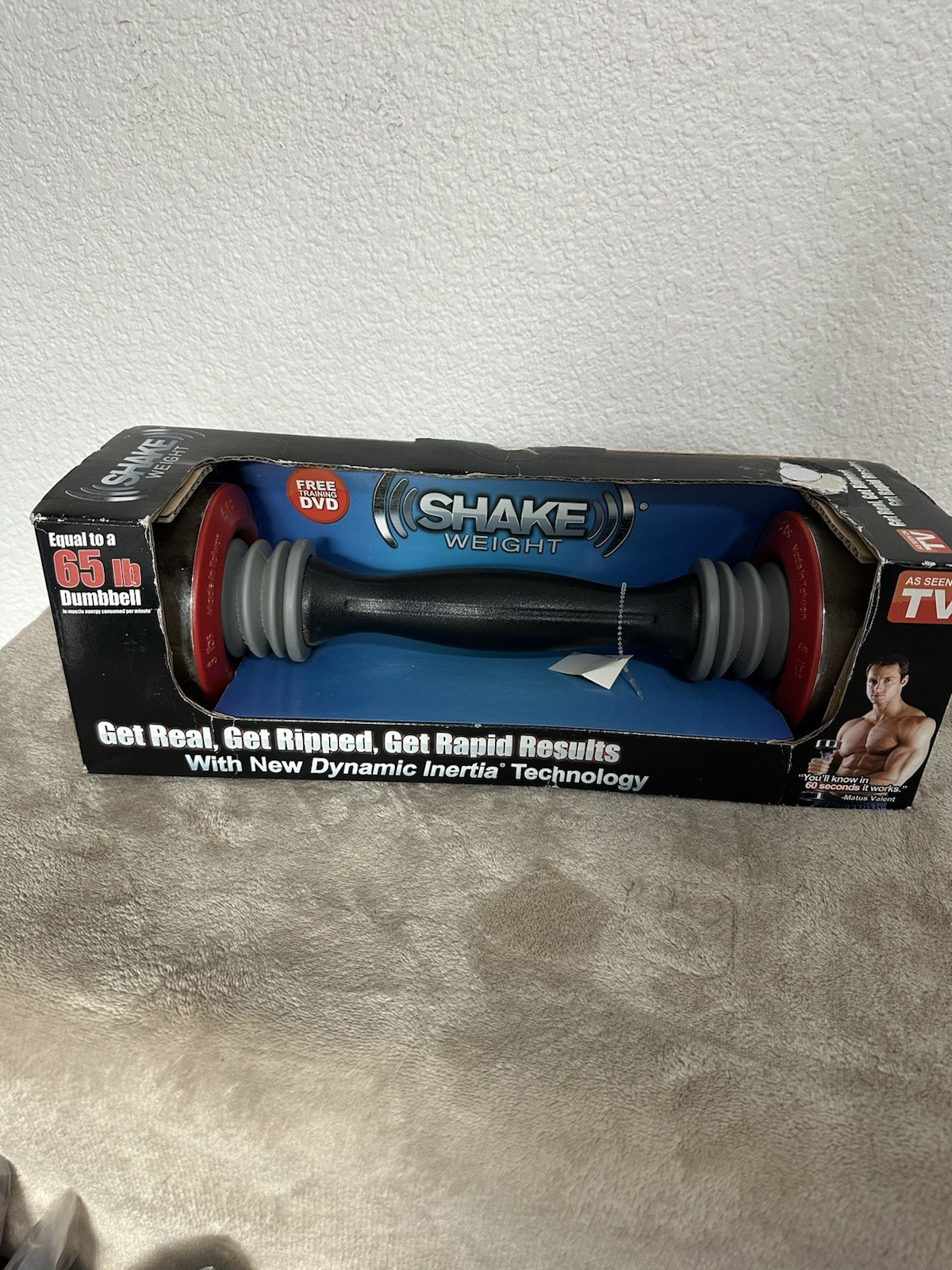 Shake Weight 5lb Dumbbell Equal To 65 Lb Dumbbell DVD Original Box Never Opened