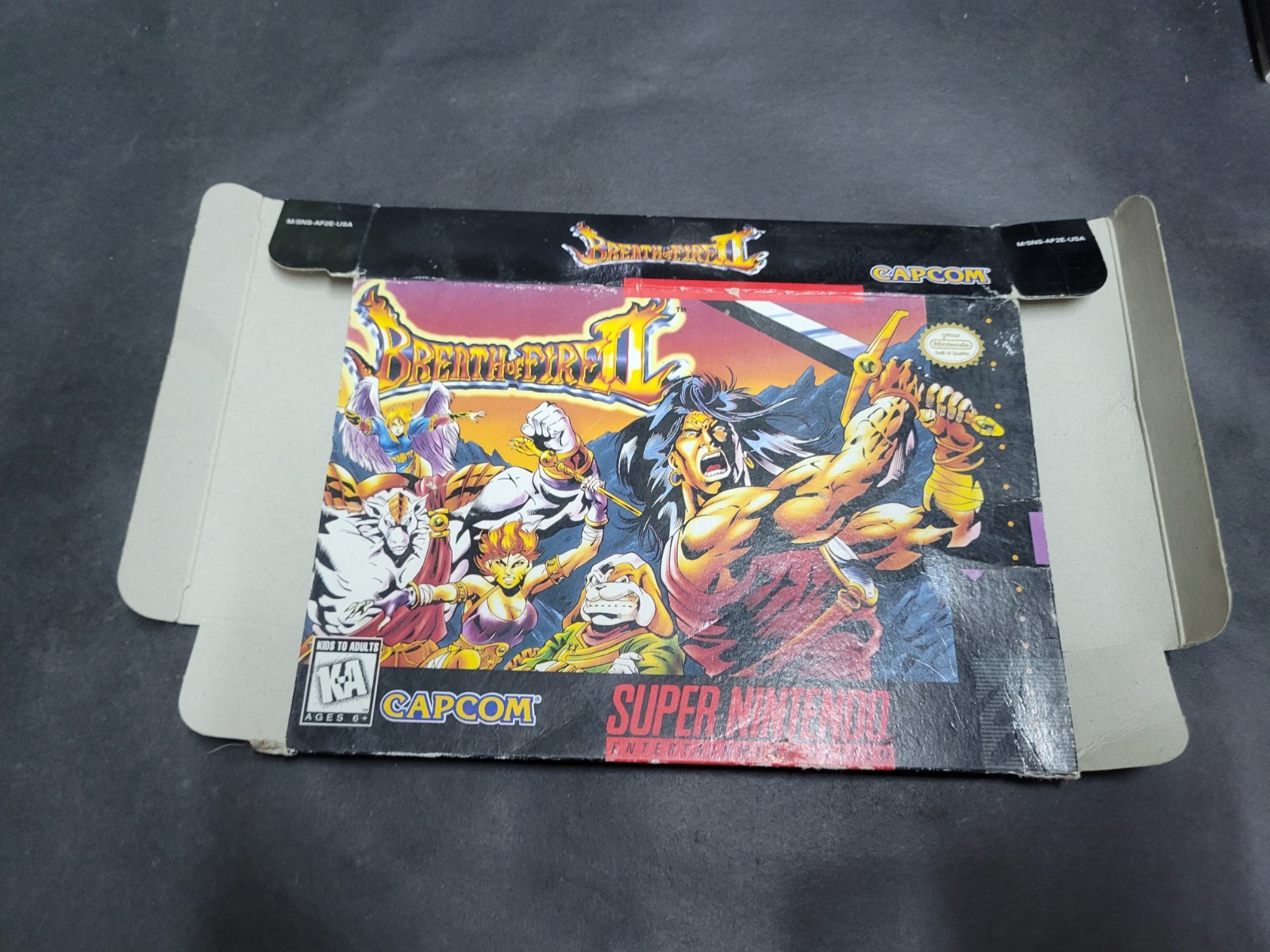 Breath of Fire II 2 (Super Nintendo) SNES BOX ONLY, Authentic