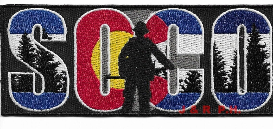 Wildland - SOCO - Southern Colorado, (5" x 2" size) fire patch