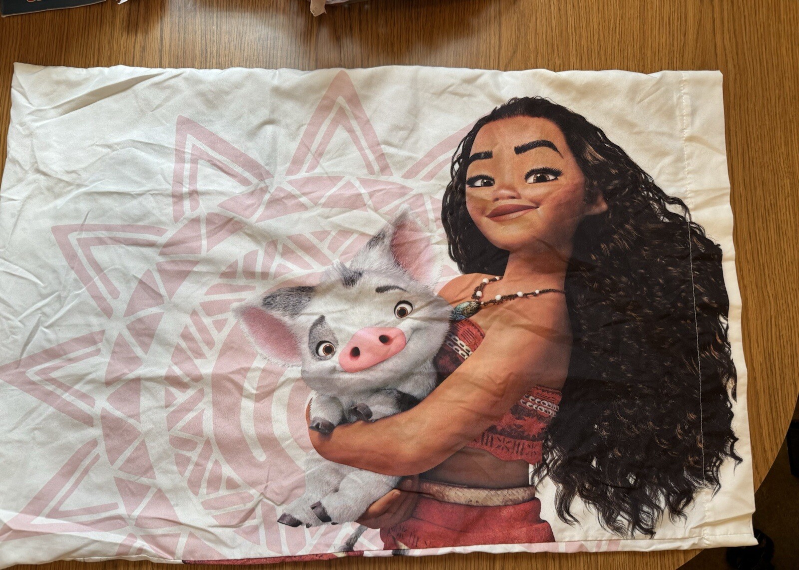 Disney Moana Pua Pig Polyester Blend Single Pillow Case B8