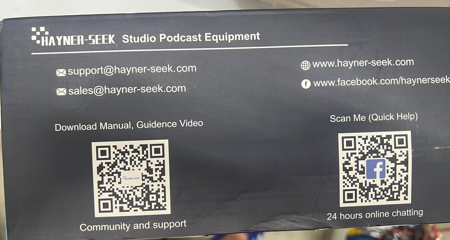 Hayner-Seek Audio Interface Podcast Equipment Bundle for 2