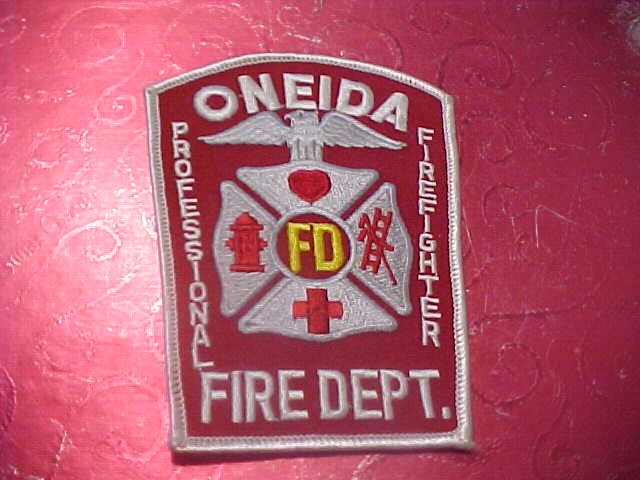 ONEIDA NEW YORK FIRE DEPARTMENT PATCH SHOULDER SIZE UNUSED