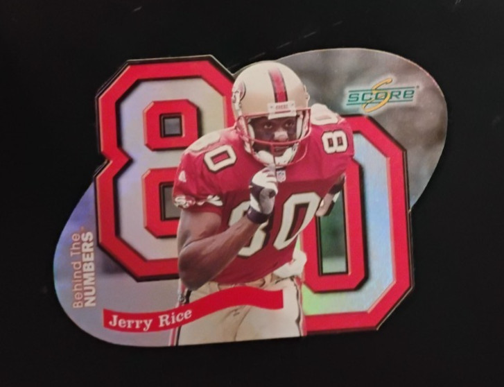 1999 Score Supplemental Behind the Numbers Jerry Rice #BN14 #113/1000 nm-mt