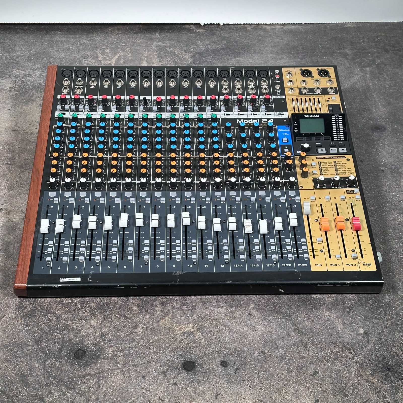 Tascam Model 24 Live Recorder & Mixing Console With Audio Interface; AS-IS