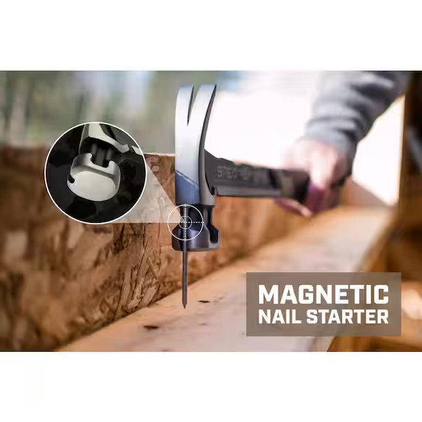 Framing Hammer, 22 Oz., Rip Claw, Smooth Face, Shock-Absorbing Grip