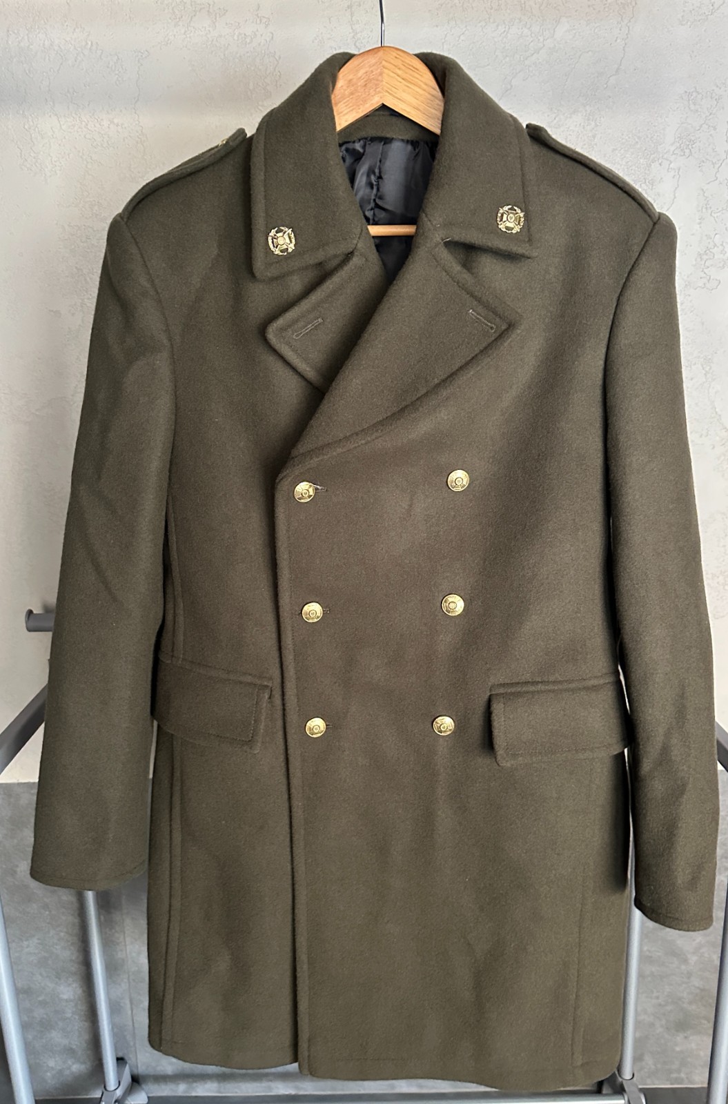 Ukrainian Army Parade Overcoat 2018 – Authentic Military Greatcoat Size 50/4