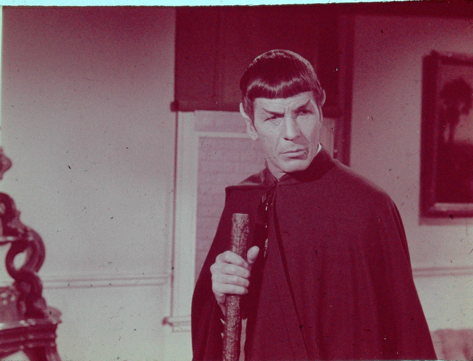 Star Trek TOS 35mm Film Clip Return of the Archons SPOCK in a Cape 1.21.121