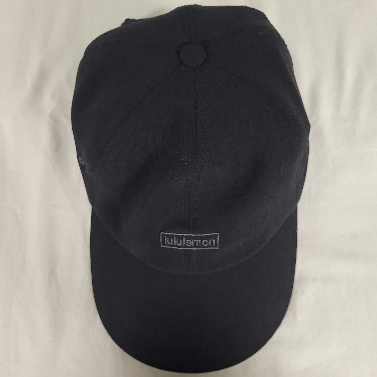 Lululemon Baseball Cap Black One Size Adjustable Strap Polyester Nylon