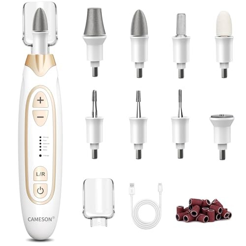 Cordless Electric Nail File Set, Rechargeable Toe Nail Buffer and Sander,