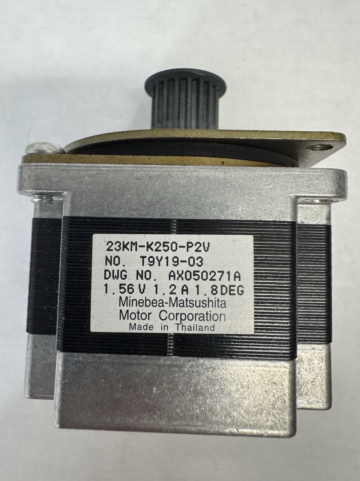 23KM-K250-P2V Stepper Motor NEMA 23 1.8 Degree 1.2A w/ Pulley