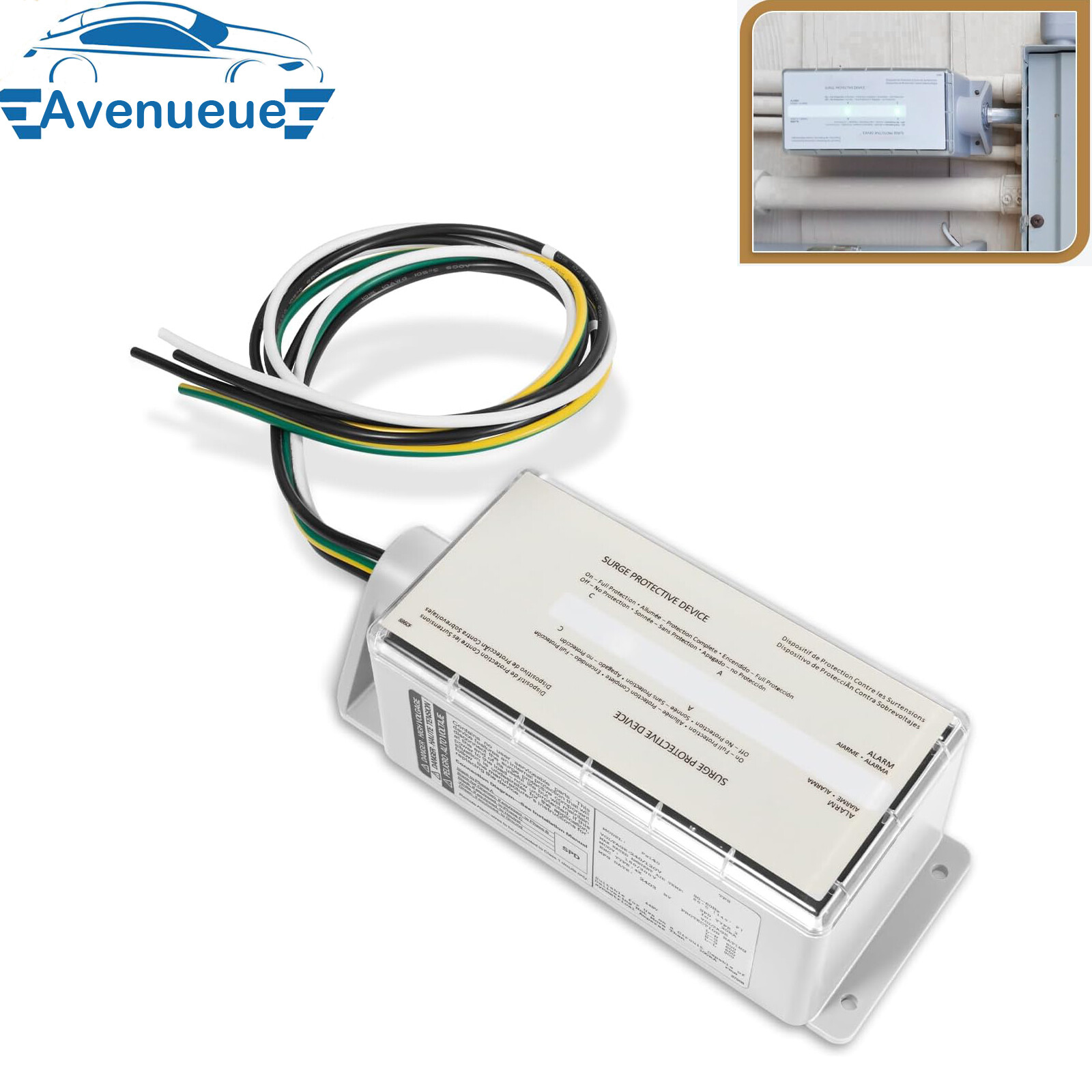 FS100 Whole House Surge Protection Device Rated for 100,000 Amps for Load Center