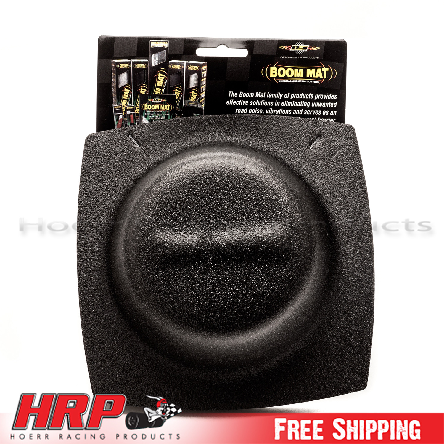 DEI 050321 Boom Mat Round Slim Speaker Baffle 5.25" Pack of 2