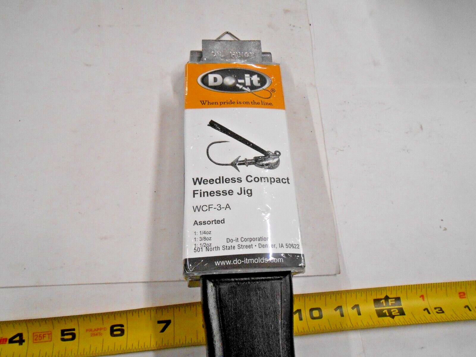3542 DO-IT Weedless Compact Finesse Jig Mold 1/4, 3/8, 1/2 oz