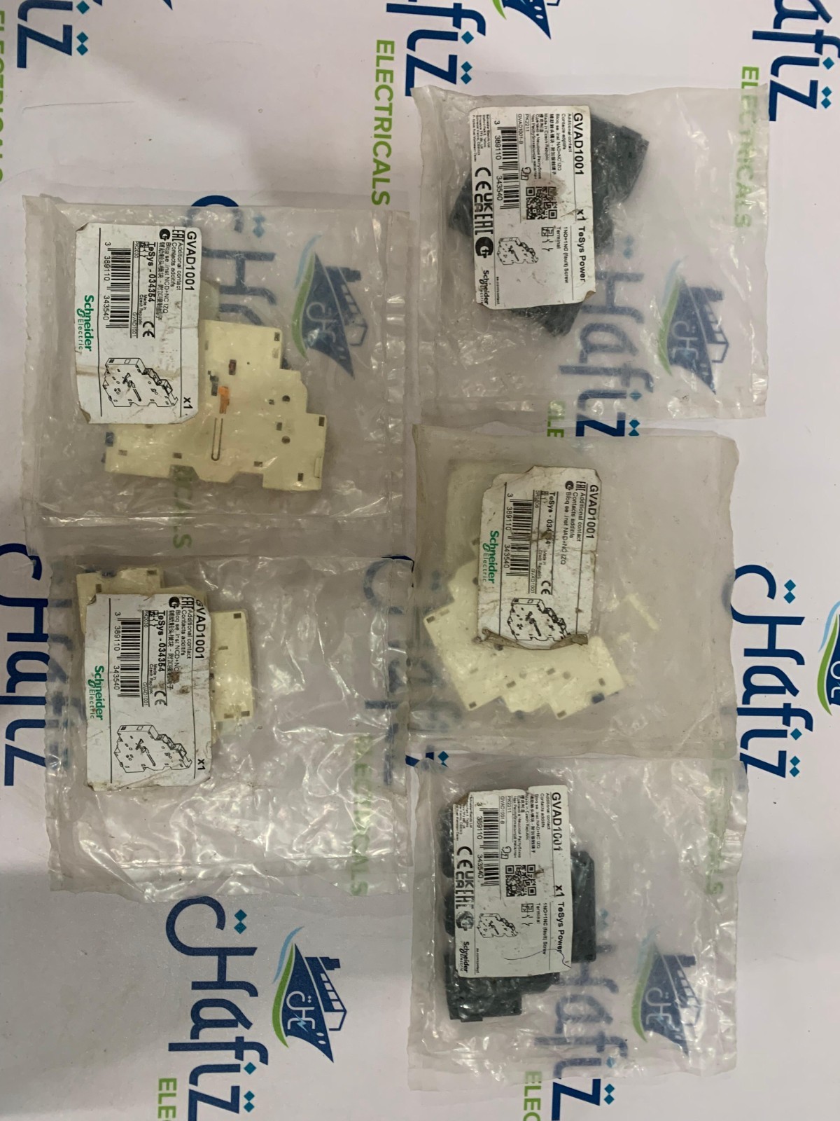 SCHNEIDER ELECTRIC ADDITIONAL CONTACT GVAD1001 LOT OF 5 NOS FREE FAST SHIPPING