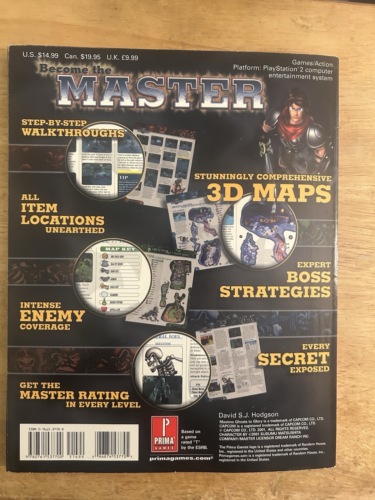 Maximo:Ghosts to Glory-Strategy Guide by Prima-w/Poster & Sealed Secrets Section