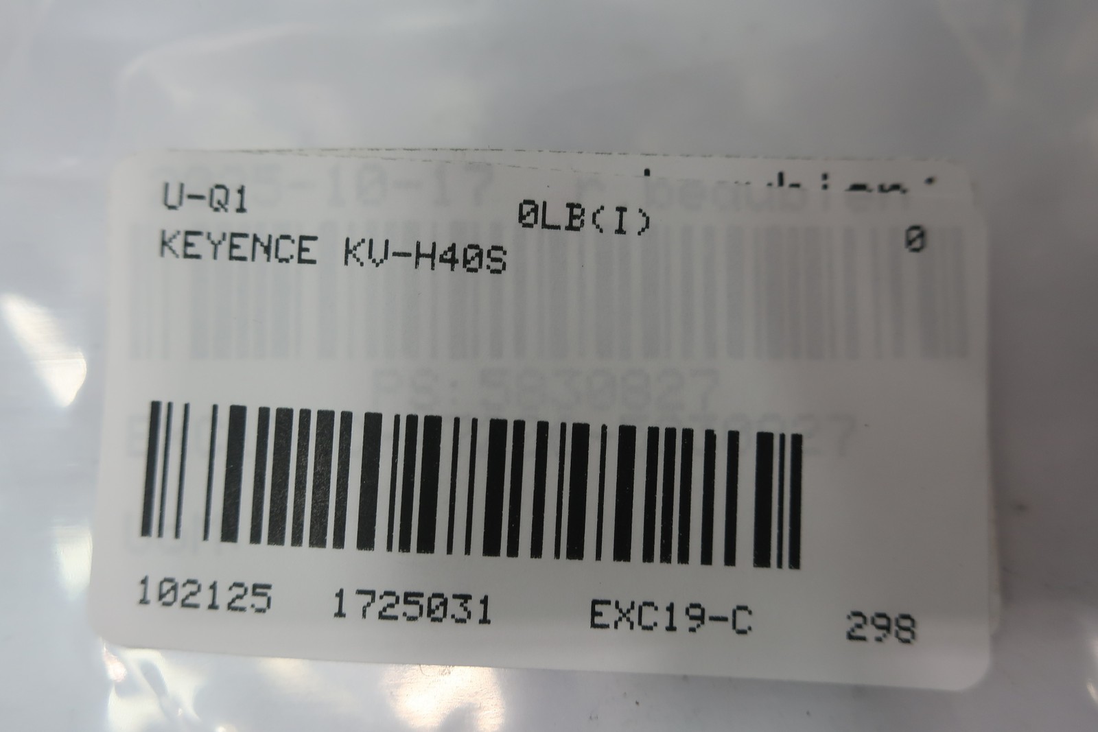 Keyence KV-H40S Positioning Module