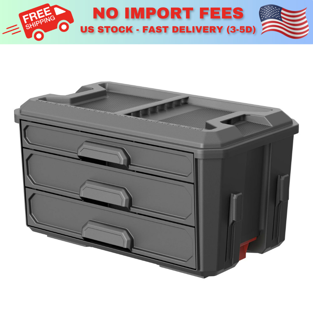 HOT DEAL! Hyper Tough Hyper Stack 3 Drawer Tool Storage Box