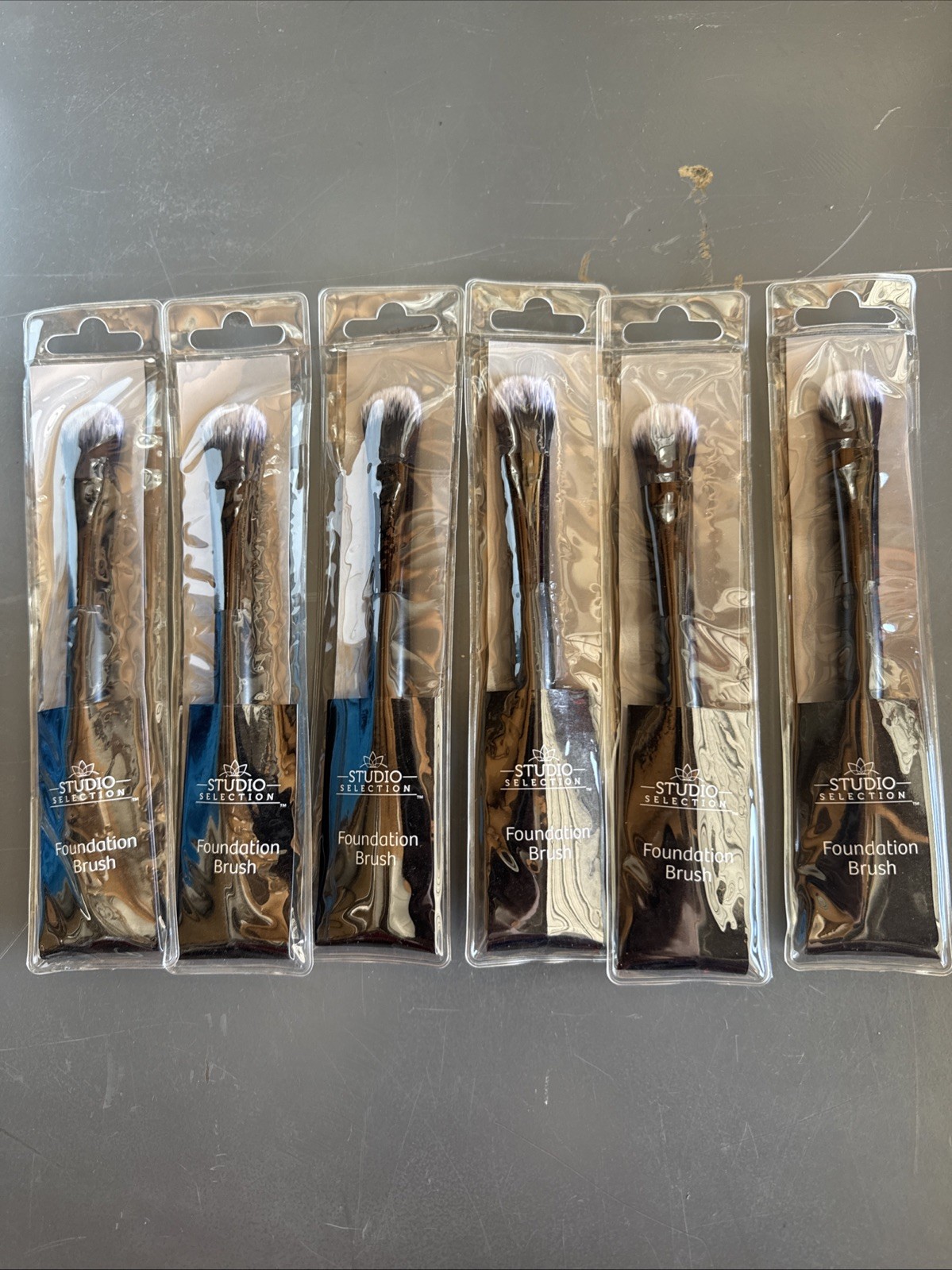 6 Studio Selection Foundation Brushes Brush Handcrafted Synthetic Fibers