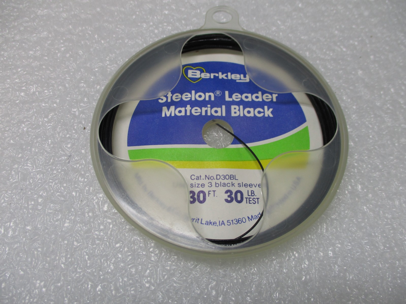Berkley Steelon Leader Material Black 30 LB 30 FT