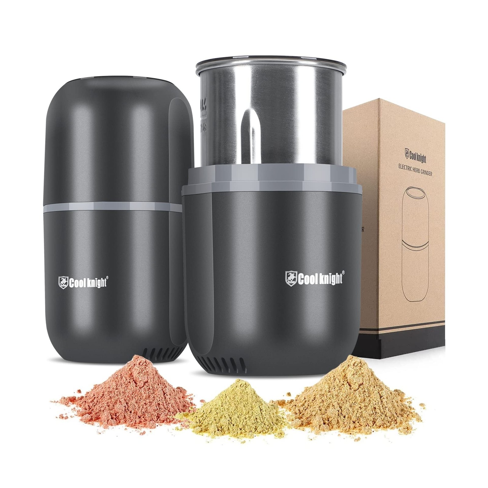 COOL KNIGHT Electric Herb Grinder [Large Capacity/High Rotating Speed] - Elec...