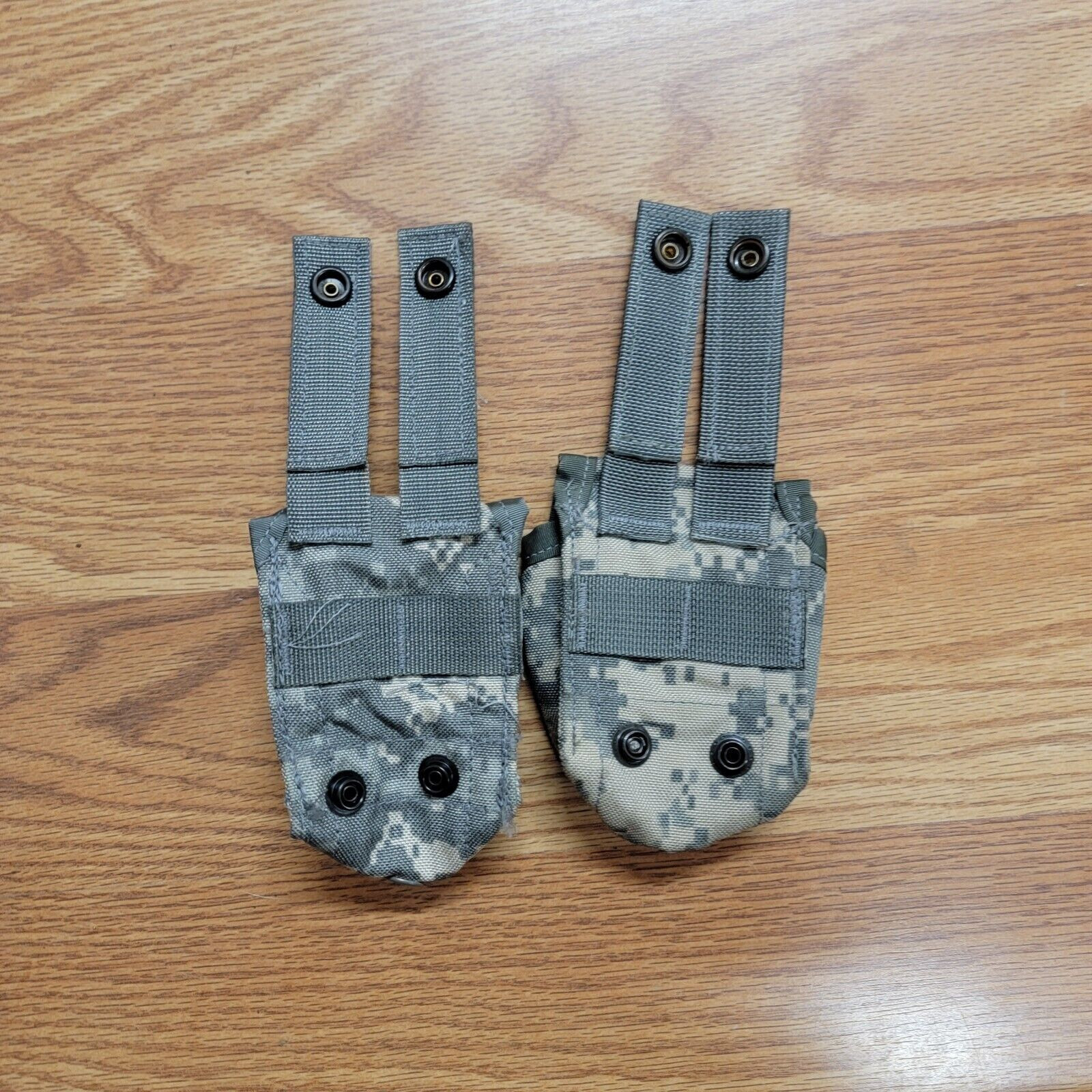 2 Pack, U.S. Issue ACU Grenade Pouch, USED EXC