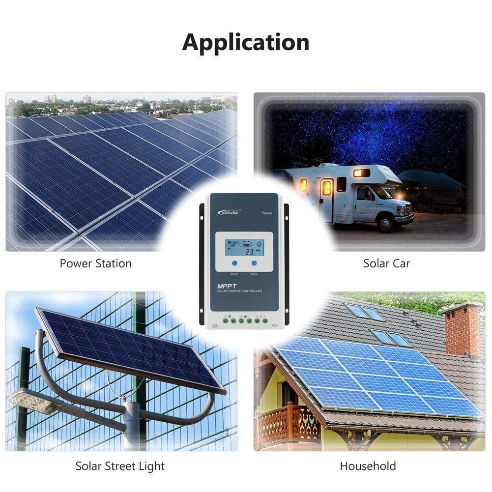 Epever 10A Mppt Solar Charge Controller 12/24V Dc Automatically Identifying