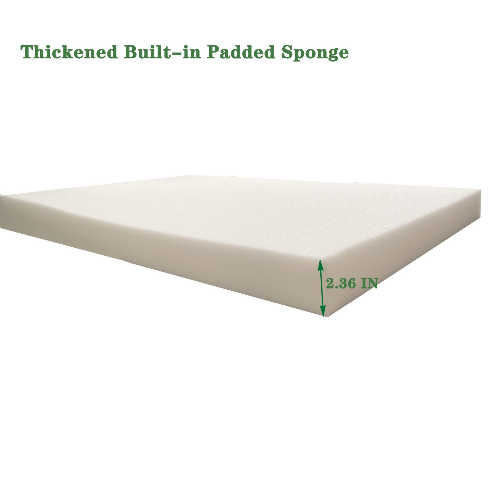 2PCS Outdoor Lounge Chair Cushions Replacement Patio Chaise Seat Cushions