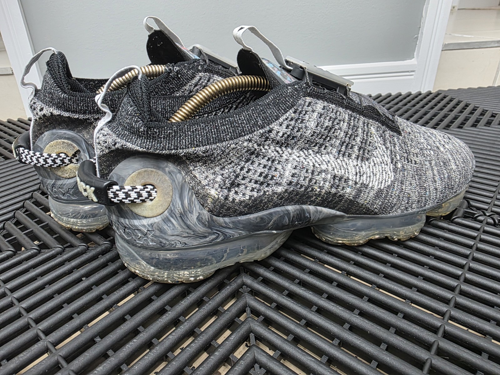Nike Air VaporMax 2020 Flyknit Shoes Mens Gray Sneakers CT1823-001 US11 UK10