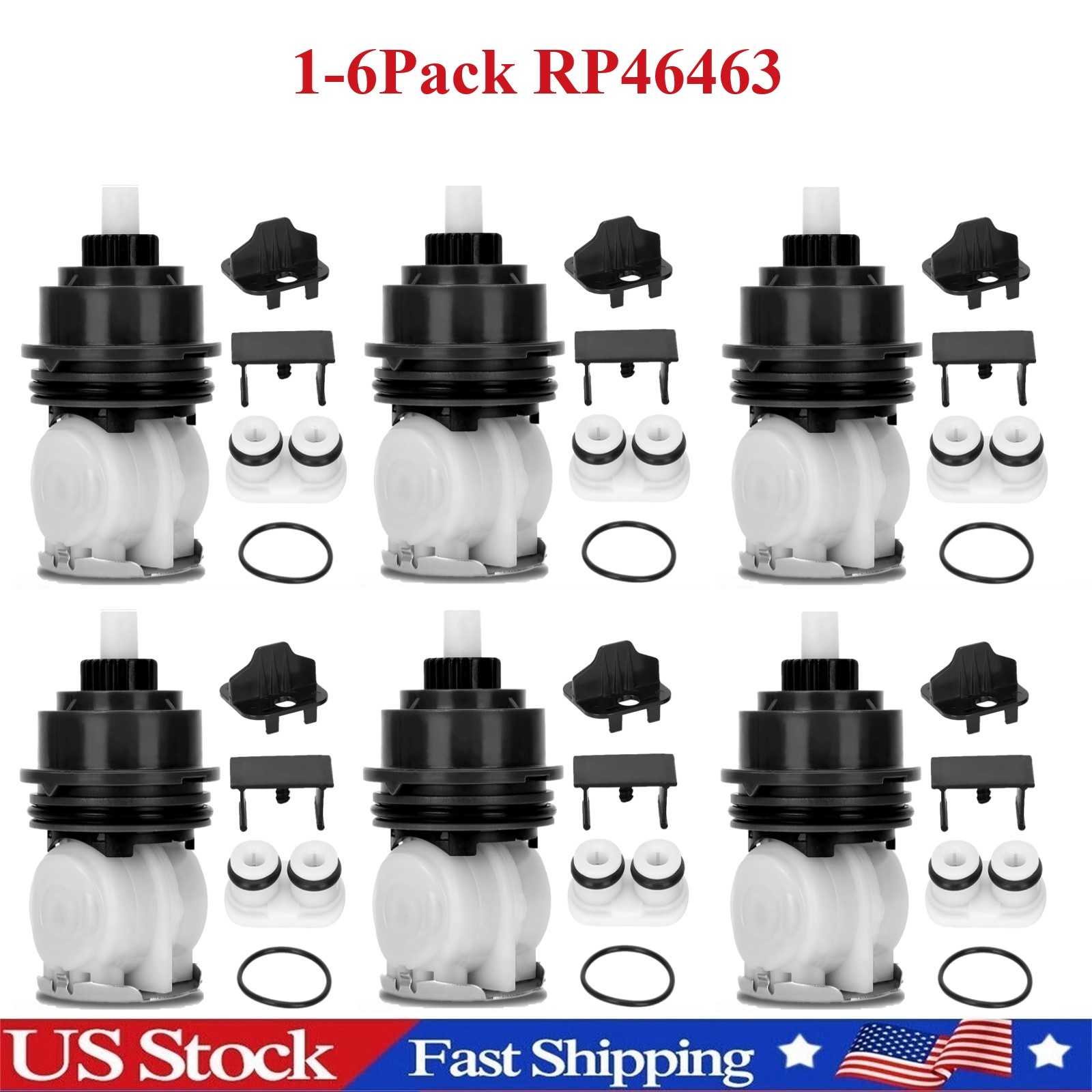 6Pack RP46463 Cartridge Replacement For DELTA Monitor 17 Series (2006-Present)