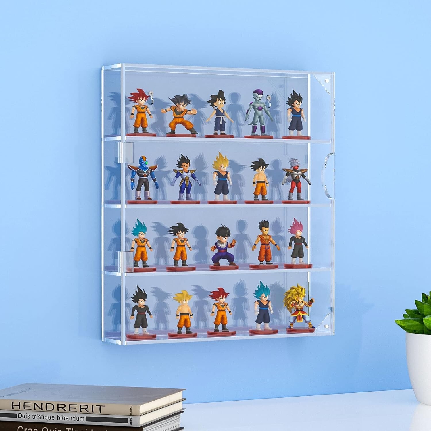 Acrylic Display Case for Mini Funko Pop Figures, Clear Wall Mounted or Desktop