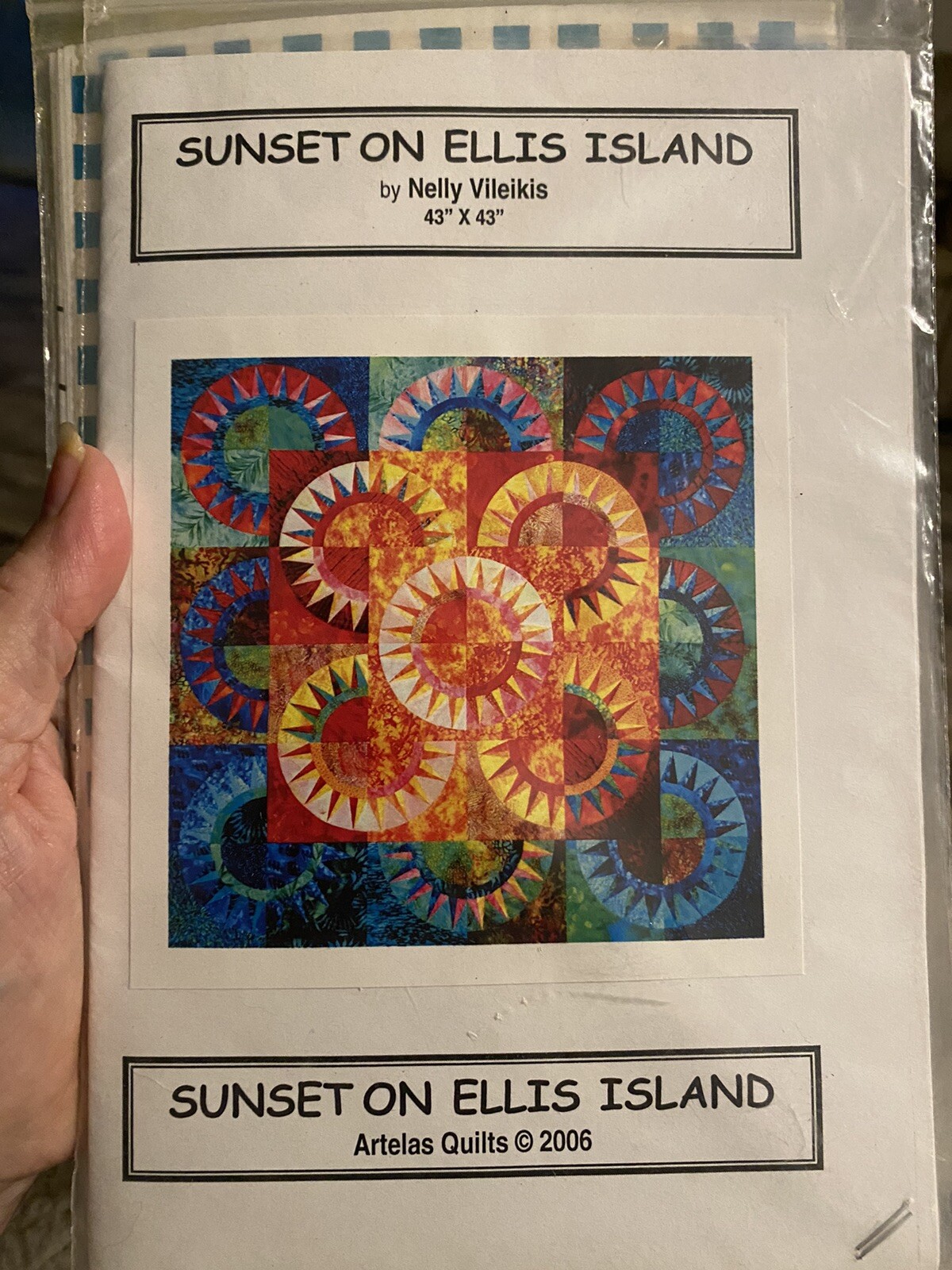 Sunset On Ellis Island Quilt Pattern 43 X 43 Artelas Quilts