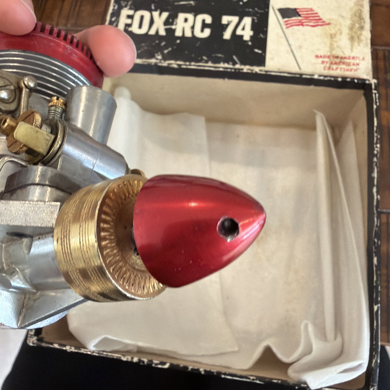 Fox Model RC74 Airplane Engine w/ Original Box